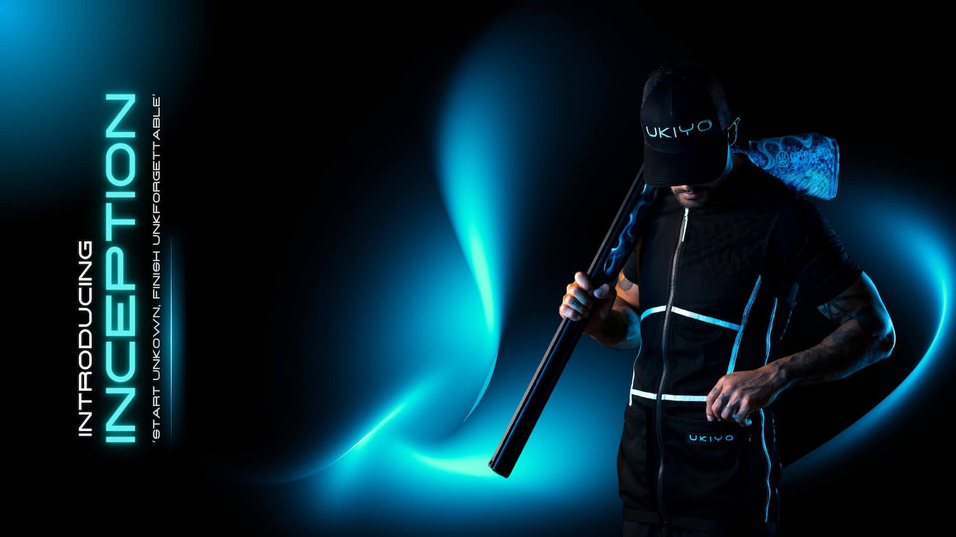 a person wearing ukiyo clothing, fashionable and modern shooting vests